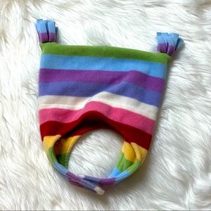 Baby Gap Factory Store Colorful Striped Fleece Trapper Hat Size 12-24 Months EUC